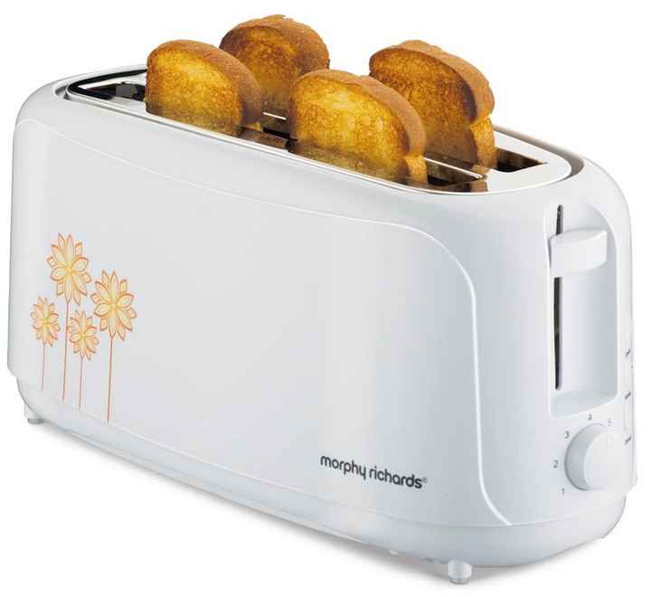 Morphy Richards at 402 Pop-Up Toaster (White 1450W) (370060 AT-402)